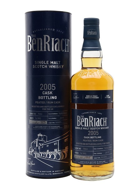 Benriach 14 Year Peated Rum Cask 2005 #7553 Limited Edition