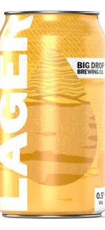 Big Drop Lager Can Low Alcohol Beer