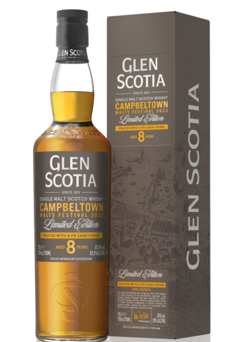 Glen Scotia 8 Year Old PX Peated Cask Finish Limited Edition Campbeltown Malts Festival 2022 