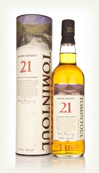 Tomintoul 21 Year Single Malt Whisky 